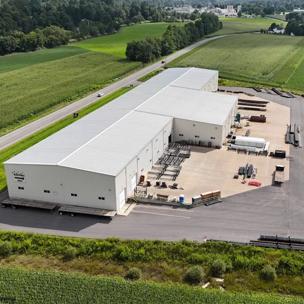 ny2 manufacturing facility of sportsfield specialties from the air