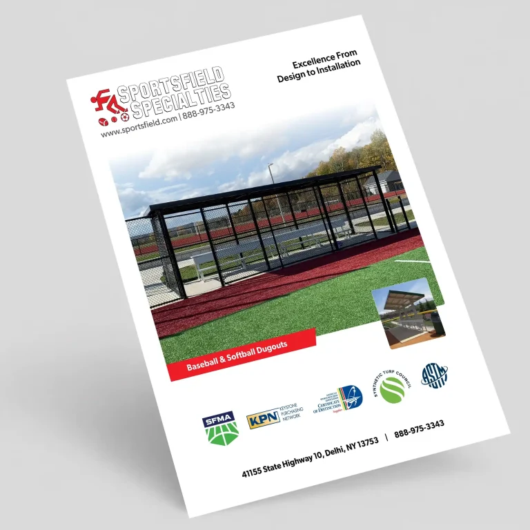 Baseball & softball dugouts brochure cover
