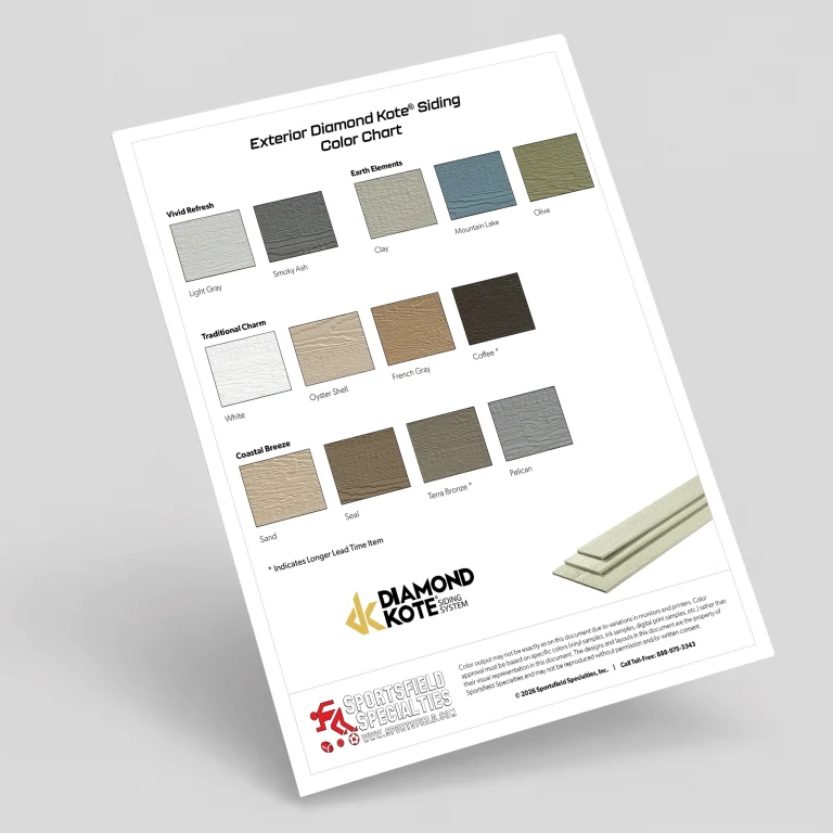 exterior diamond kote® siding color chart cover