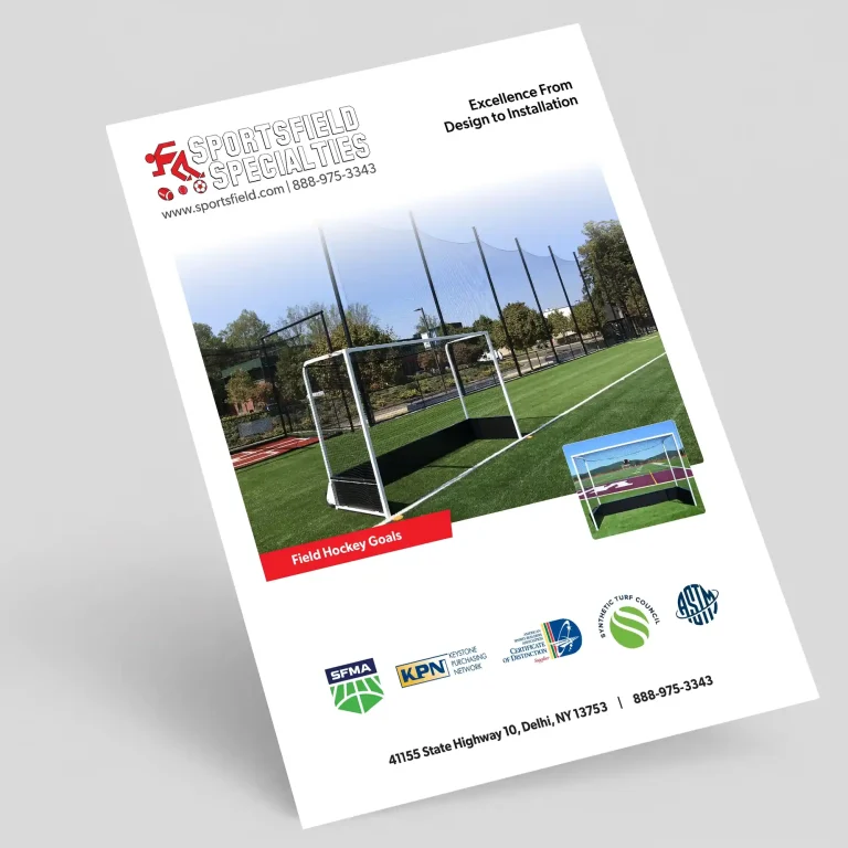 Field hockey goals brochure cover