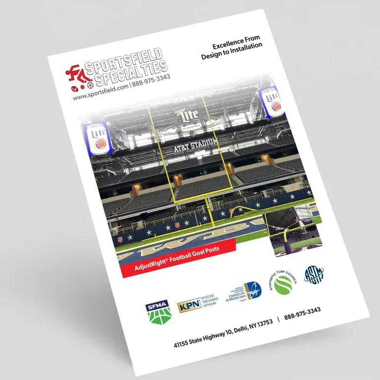 AdjustRight® football goal posts brochure cover