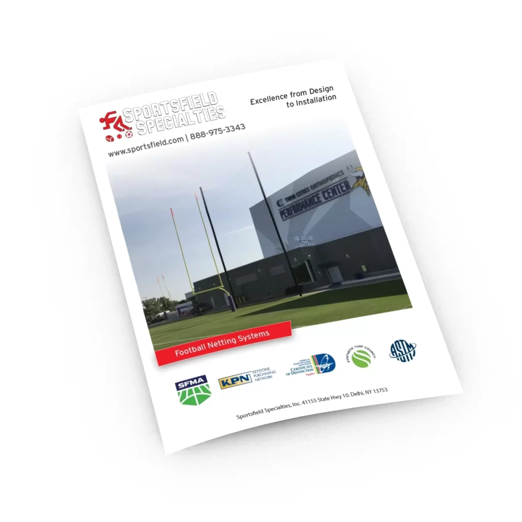 Football netting systems brochure cover