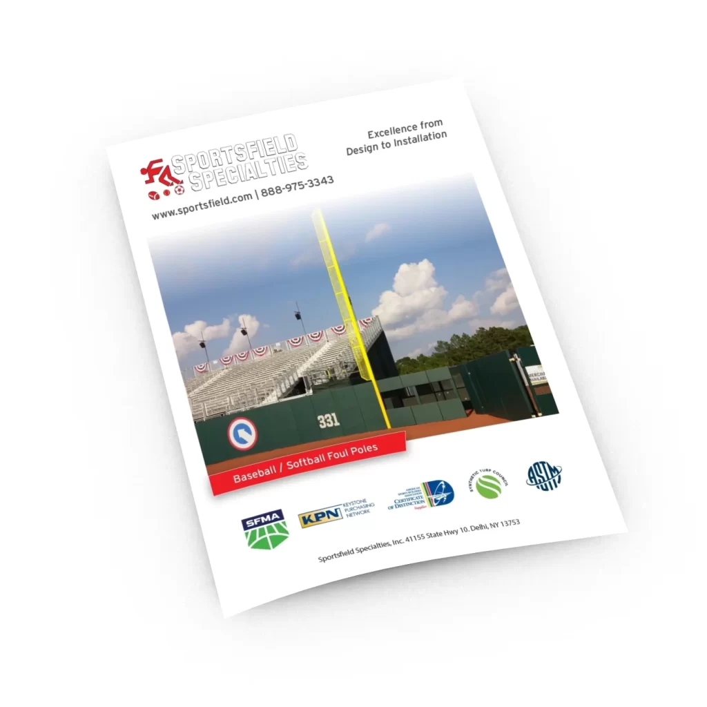 Baseball / softball foul poles brochure cover
