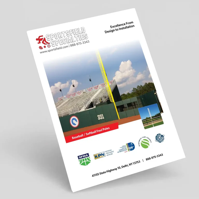 Baseball / softball foul poles brochure cover