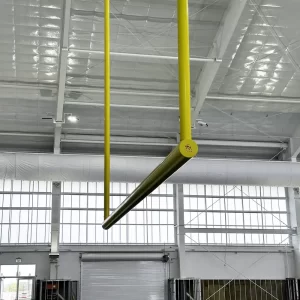Hanging football goal post installed at Jacksonville Jaguars indoor practice facility