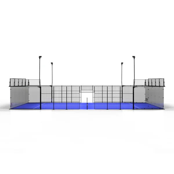 Padel Net Side View Indoor Full Panoramic Padel Court Systems | Sportsfield Specialties
