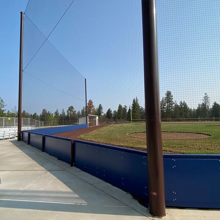 Tension Netting System w/ Integrated Wall Pad Backstops
