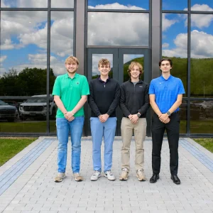 2026 Sportsfield Specialties summer interns at company headquarters