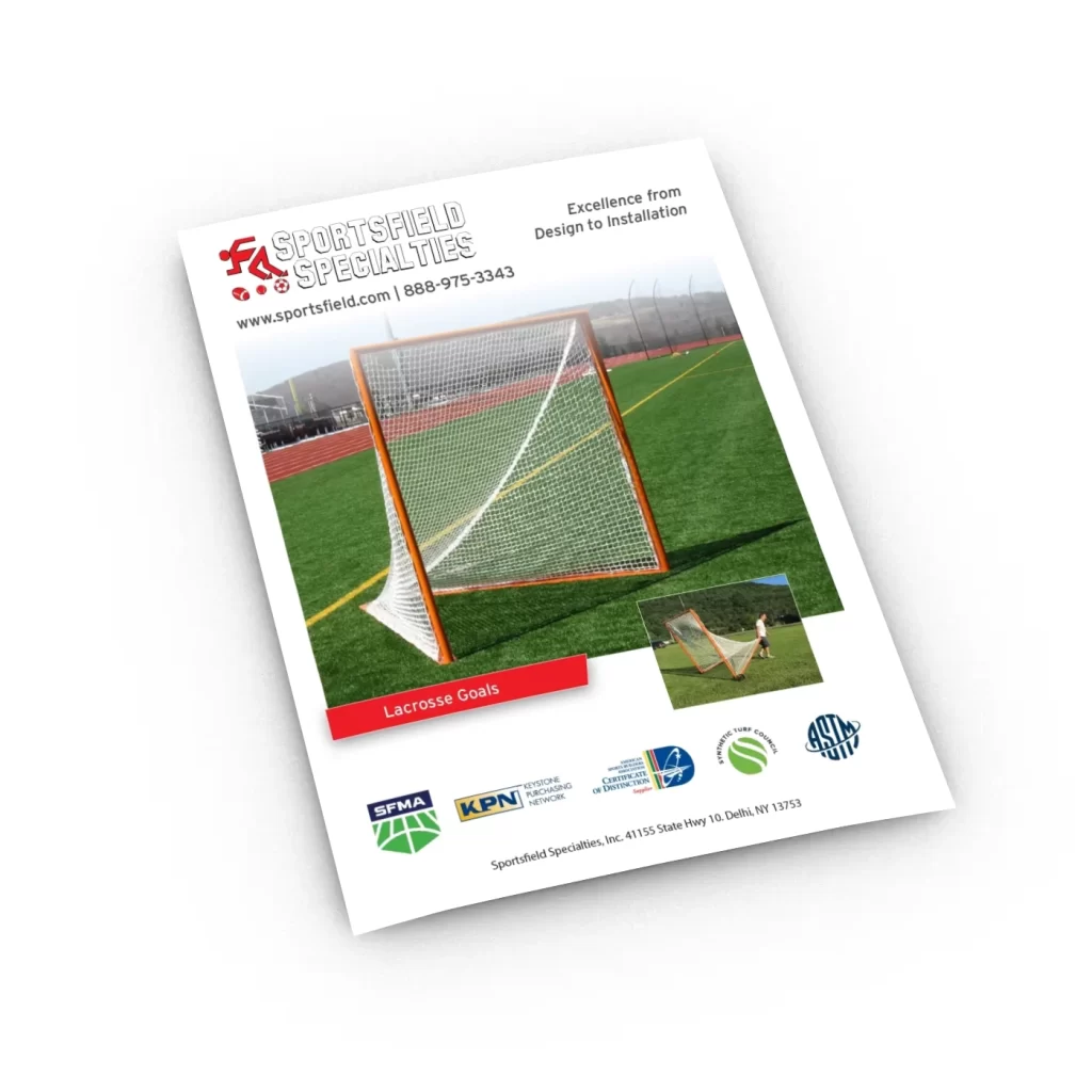 Lacrosse goals brochure cover
