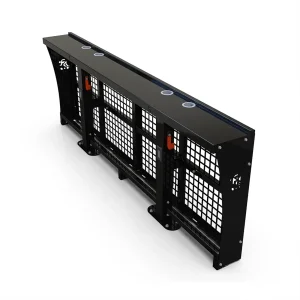 a 3d rendering of a modular drink rail