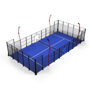 3D rendering of the ALL-NEW PaDelhi™ Padel Court Systems