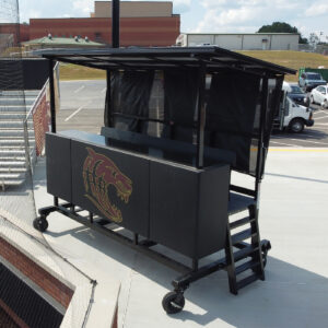 A elevated corer's table by sportsfield specialties