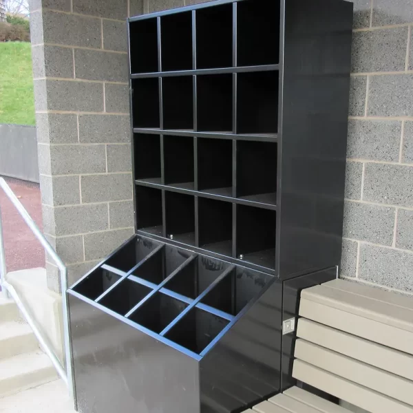 Stand-Up Bat & Helmet Storage Units