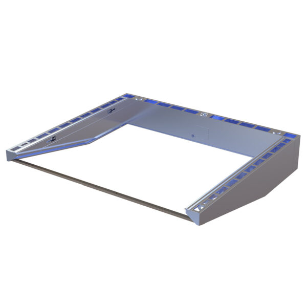 3d rendering of a steeplechase water jump pit forming system