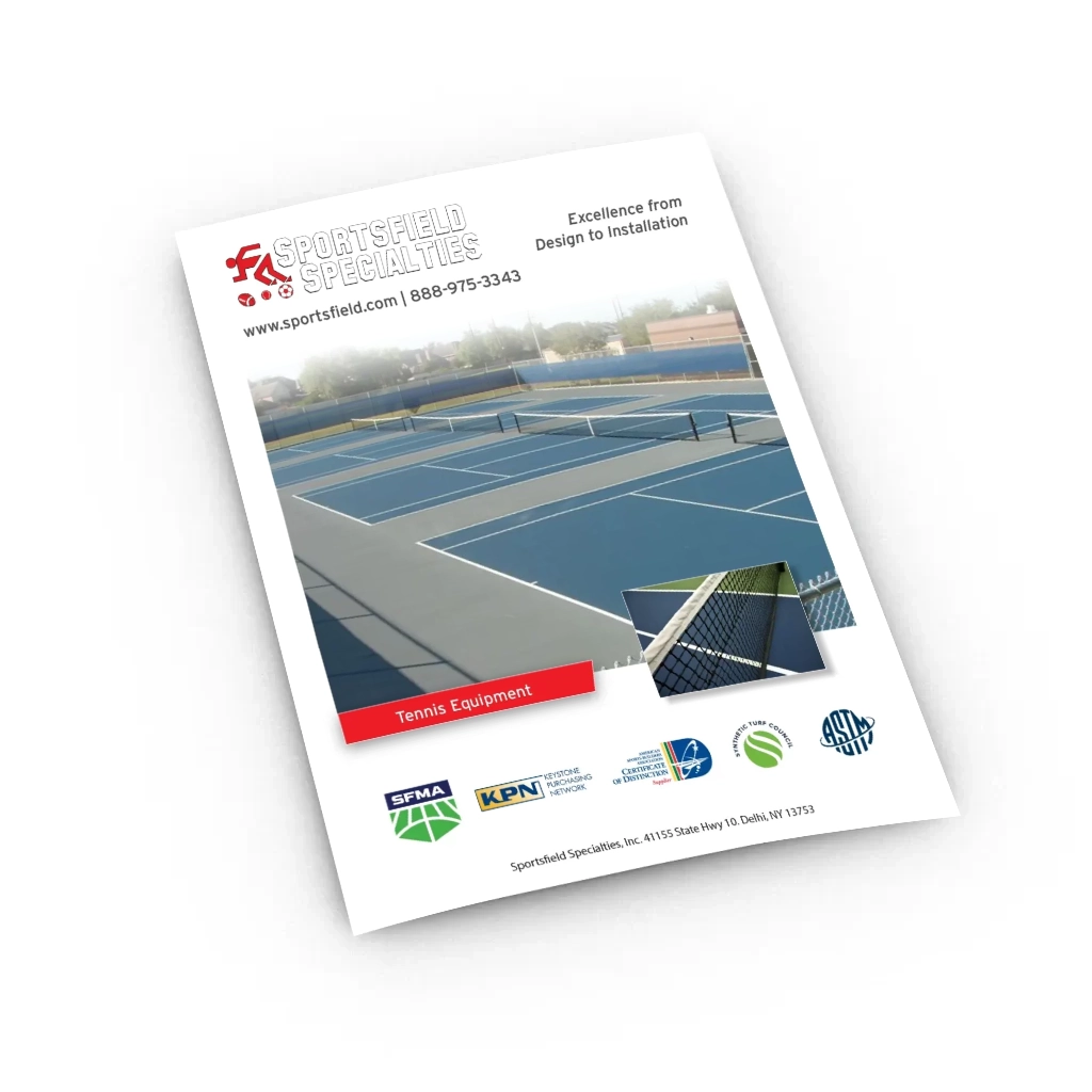 Tennis Equipment brochure cover
