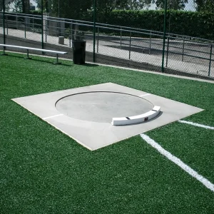 a throw & conversion ring installed at a track & field facility
