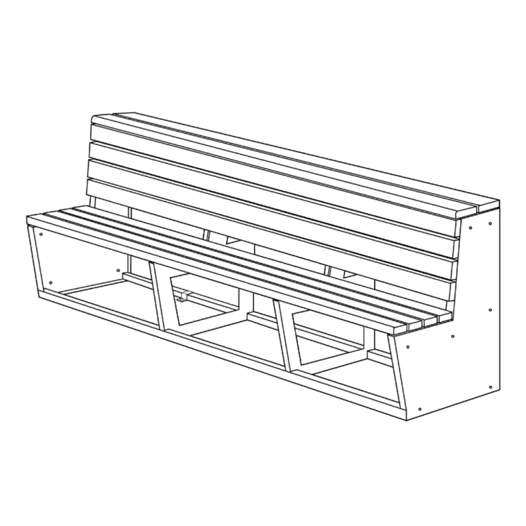 Two-Tier Polyboard Team Bench Color Builder