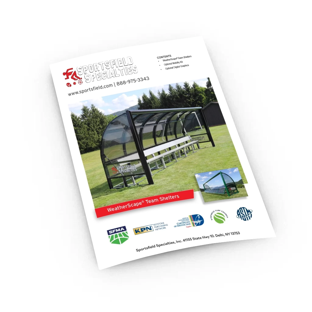 WeatherScape® Team Shelter brochure cover